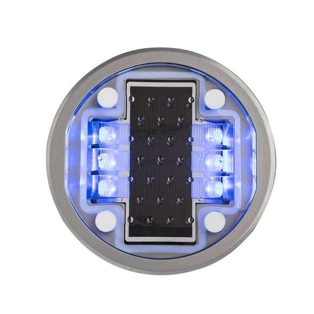 انعكاسات الطرق الشمسية المضيئة IP68 مع 5 ألوان LED