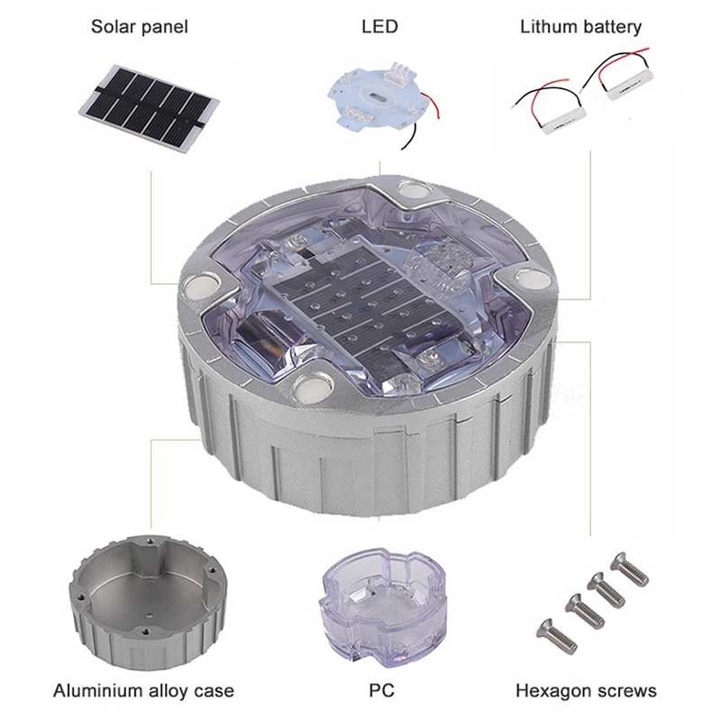 الألوان الخضراء الطاقة الشمسية LED الطرق العقاب الضوء العالي LED قطر 120mm