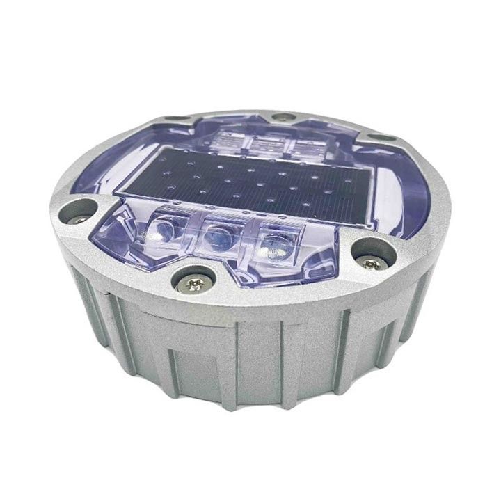 ضوء عالية LED الطرق الشمسية 6 مسامير الأرضية المدمجة الشمسية LED عين القطة