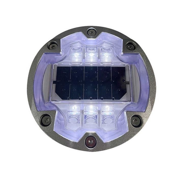 ضوء عالية LED الطرق الشمسية 6 مسامير الأرضية المدمجة الشمسية LED عين القطة