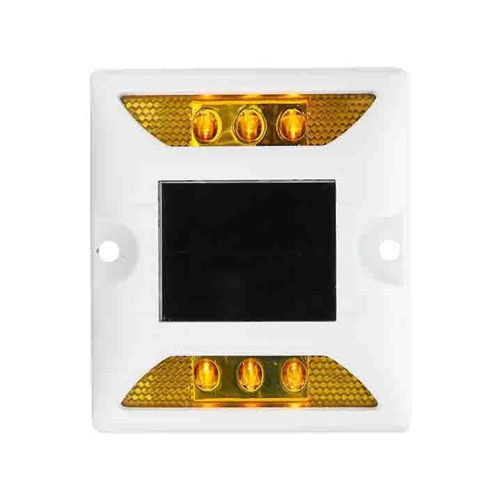 الضوء الصفراء LED الطاقة الشمسية الطرق العقاب الألومنيوم عالية الرؤية