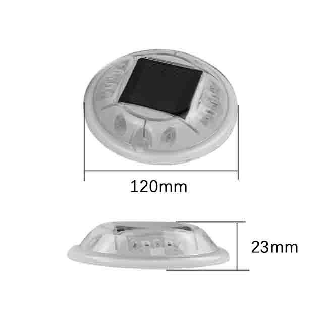 جهاز تحذير بلاستيكي مضيئة LED عاكس شمسي LED الطرق