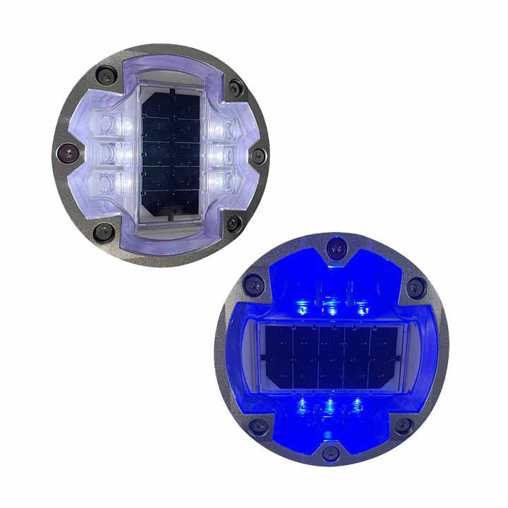مصابيح الشمسية المضيئة LED Road Marker IP68 زيبرا Crossing مصابيح الرصيف LED