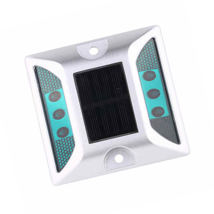 LED عيون القطة عاكس عاكس IP68 جانب واحد الألومنيوم الطاقة الشمسية الطرق الضوء
