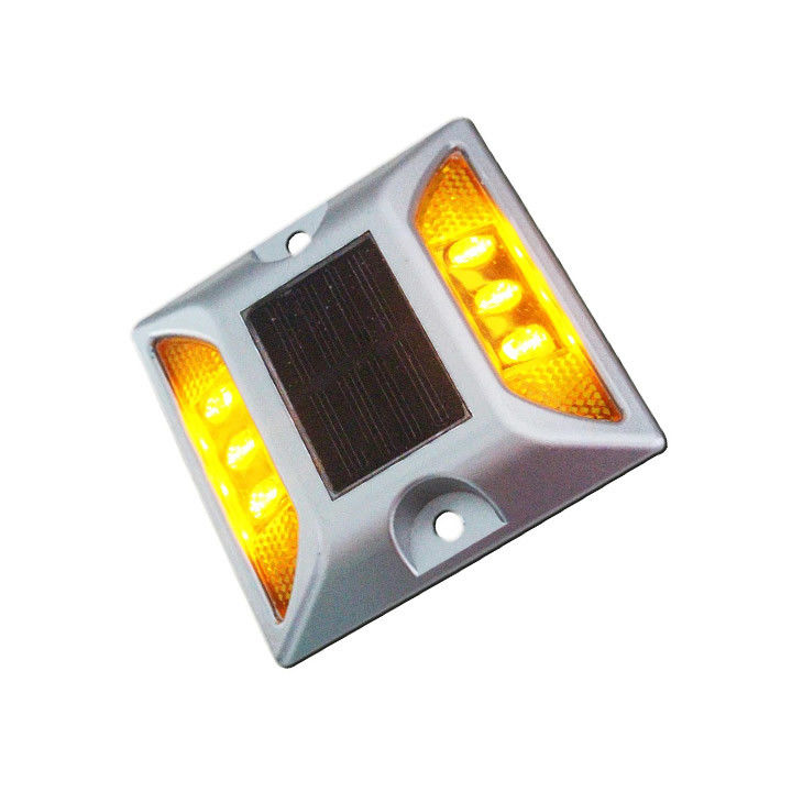 LED عيون القطة عاكس عاكس IP68 جانب واحد الألومنيوم الطاقة الشمسية الطرق الضوء