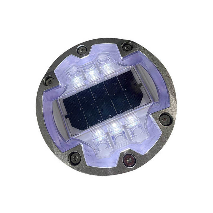 شمسي القطة العين العكازات الألومنيوم عاكس الطريق IP68 LED الطرقات علامة الطريق الضوء