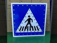 إشارات المرور الشمسية عالية الوضوح إشارة عبور المشاة